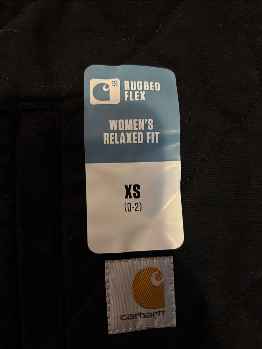 Carhartt Black Quilted Work Vest with Chest Patch - Picture 2 of 5